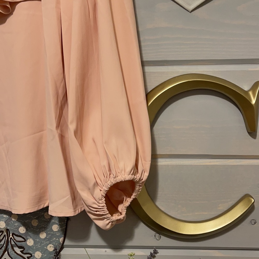 Long sleeve dress shirt with ruffle - Picture 2 of 4